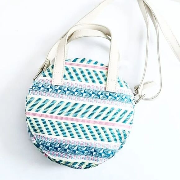 Tribal print circle crossbody bag new - Picture 1 of 5